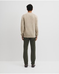Country Road - Merino Nep Wool Blend Crew Neck Knit