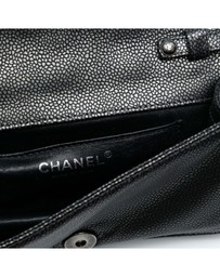 Pre-Loved by Azura Reborn - Pre-Loved CC Metallic Caviar Interlaced Chain Clutch on Strap