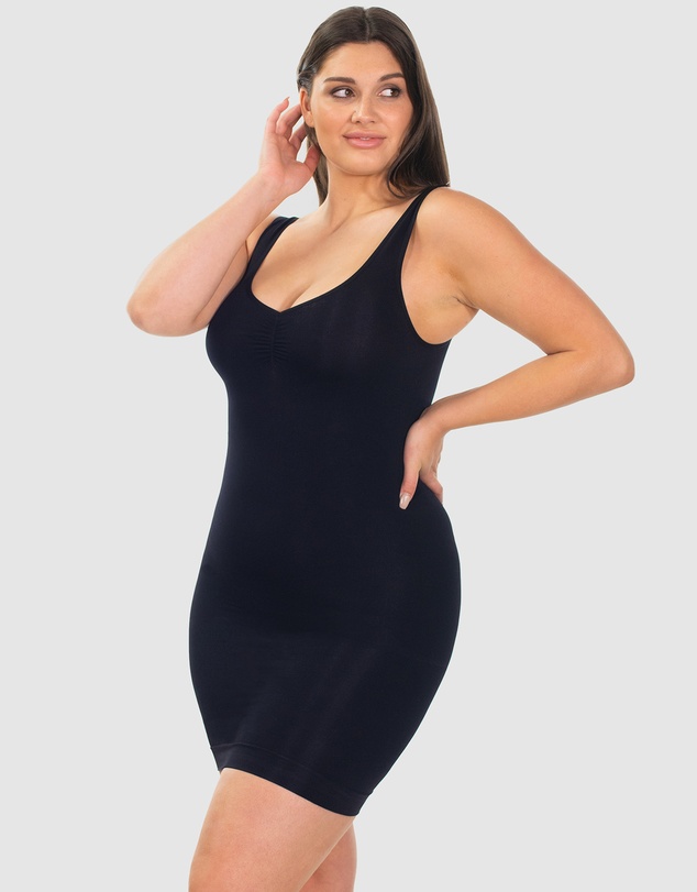 B Free Intimate Apparel - Curvy Ultra Light Shaping V-Tank Slip