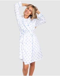 Sant And Abel - Women's Blue Palm Tree Robe