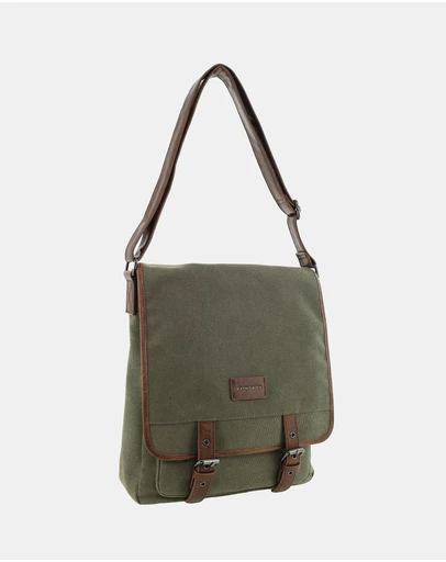 Pierre Cardin - Pierre Cardin Canvas Buckle Satchel