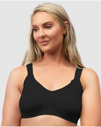 Naturana - Side Smoothing Organic Cotton Wirefree Minimiser Bra