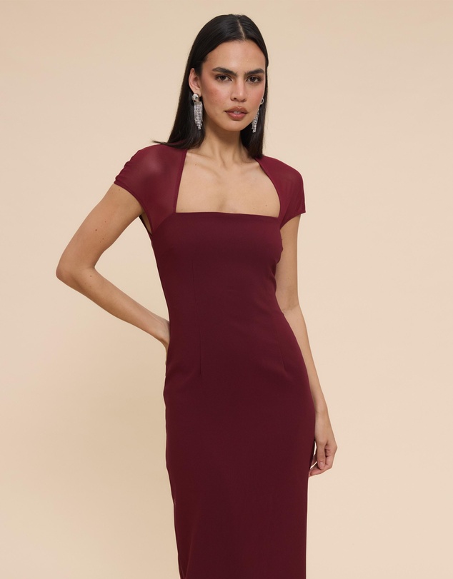 CHANCERY - Florence Mesh Detail Maxi Dress
