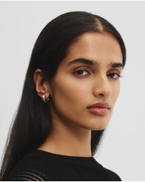 Country Road - Tarnish-resistant Large Wide Hoop