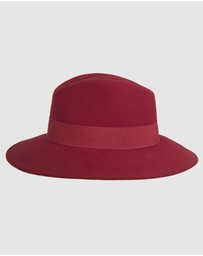 Max Alexander - Winter Felt Red Fedora Hat