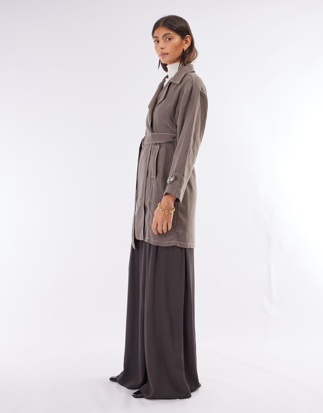 Amelius - Elvie Linen Trench Jacket