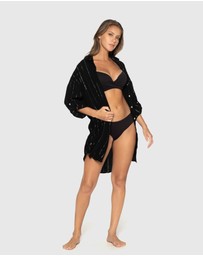Nip Tuck Swim - Black Cassandra Bronte Beach Shirt Black