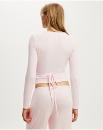 Cotton On Body - Super Soft Wrap Long Sleeve Top