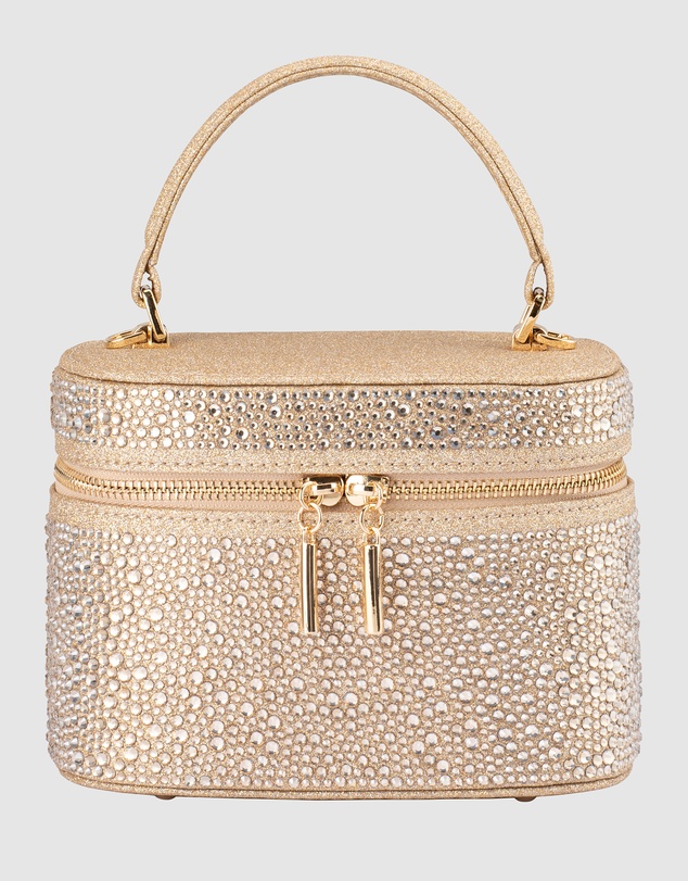 Olga Berg - Beckie Zip Top Crystal Bag