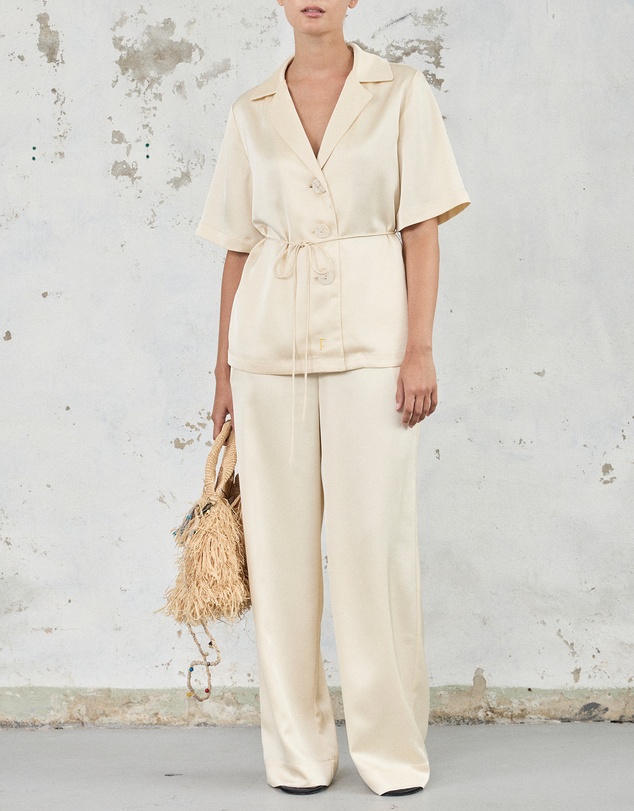 FRIEND of AUDREY - The Satin Relaxed Pants