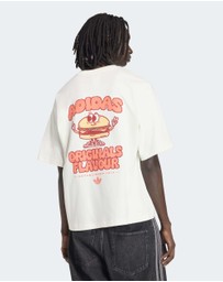adidas Originals - Pixelated Burger Character Graphic T-shirt Mens