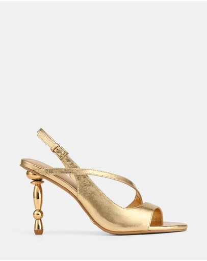 Wittner - Yen Metallic Leather Heel Sandals