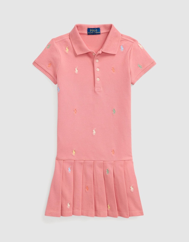 Polo Ralph Lauren - Polo Pony Stretch Mesh Polo Dress - ICONIC EXCLUSIVE - Babies-Kids