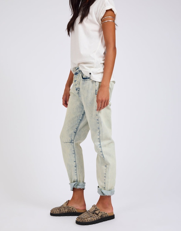 ONE TEASPOON - Saints Low Waist Boyfriend Denim Jeans - Ambrosia Blue