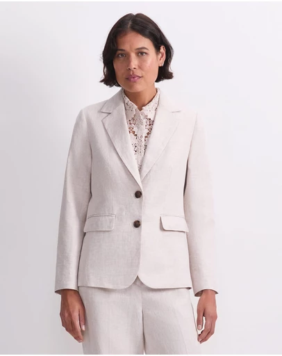 Sportscraft - Freya Short Linen Blazer