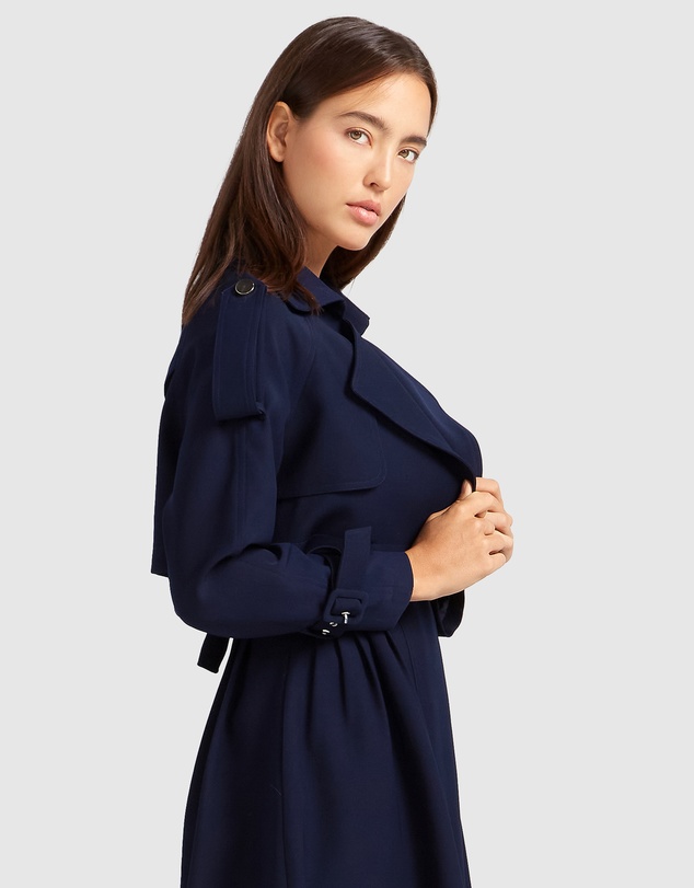 Belle & Bloom - Manhattan Cropped Trench