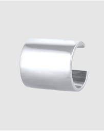 Kuzzoi - ICONIC EXCLUSIVE - Earrings Male Earcuff Wide Single 925 Sterling Silver