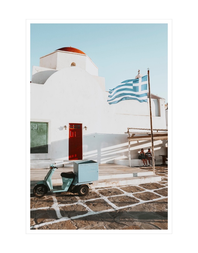 Amichi Co - Mykonos Postcard Fine Art Print