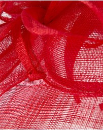 Max Alexander - Large Red Sinamay Fascinator Hat