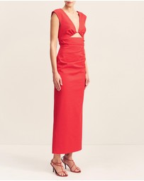 Shona Joy - Lani Plunged Cut Out Maxi Dress - ICONIC EXCLUSIVE