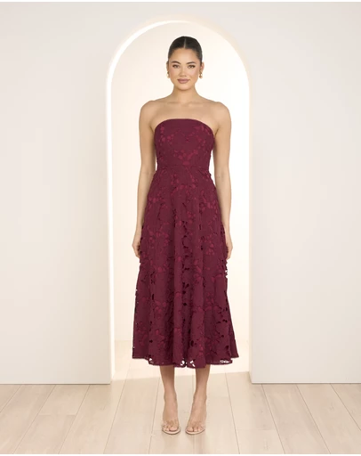 Pilgrim - Nellie Strapless Midi Dress