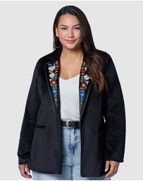 The Poetic Gypsy - Dreamscape Velvet Blazer