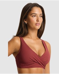 Sea Level Australia - Spinnaker Cross Front Multifit Bra Top