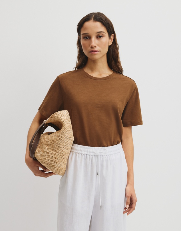 Country Road - Textured Short Sleeve Slub T-shirt