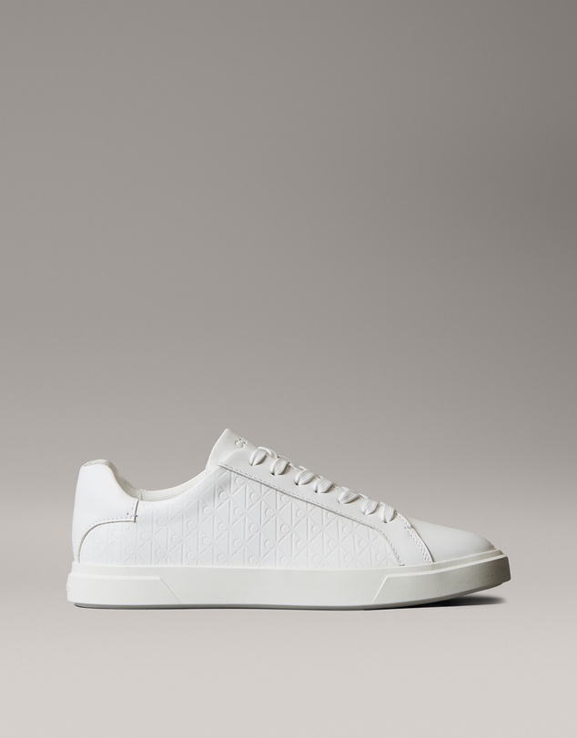 Calvin Klein - Leather Emblem Logo Pattern Trainers