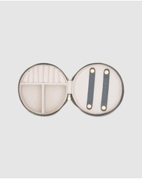 Oroton - Jemima Round Jewellery Case Texture