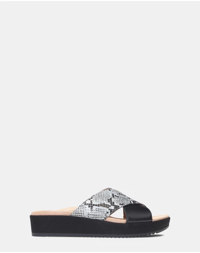 Vionic - Hayden Platform Slide - Natural Snake