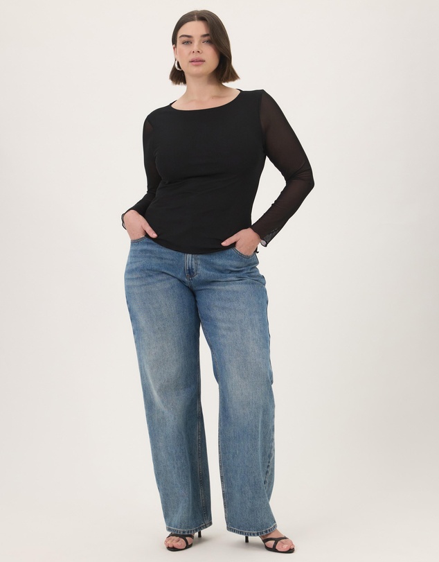 Atmos&Here Curvy - Zerea Mesh Top
