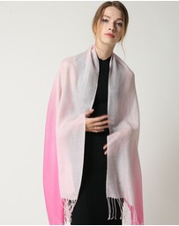 Ozwear Connection Uggs - Ugg 100% Merino Wool Tie Dye Scarf Pink and Rose