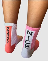 High Heel Jungle - Naughty N Nice Two Pack Socks
