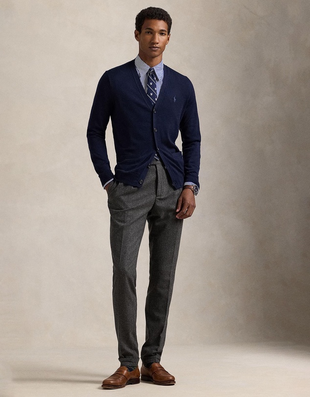 Polo Ralph Lauren - Slim Fit Washable Wool V-Neck Cardigan