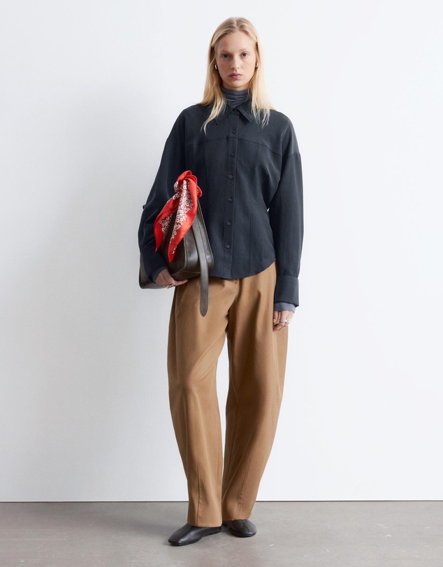 & Other Stories - Balloon-Sleeved Tapered Shirt