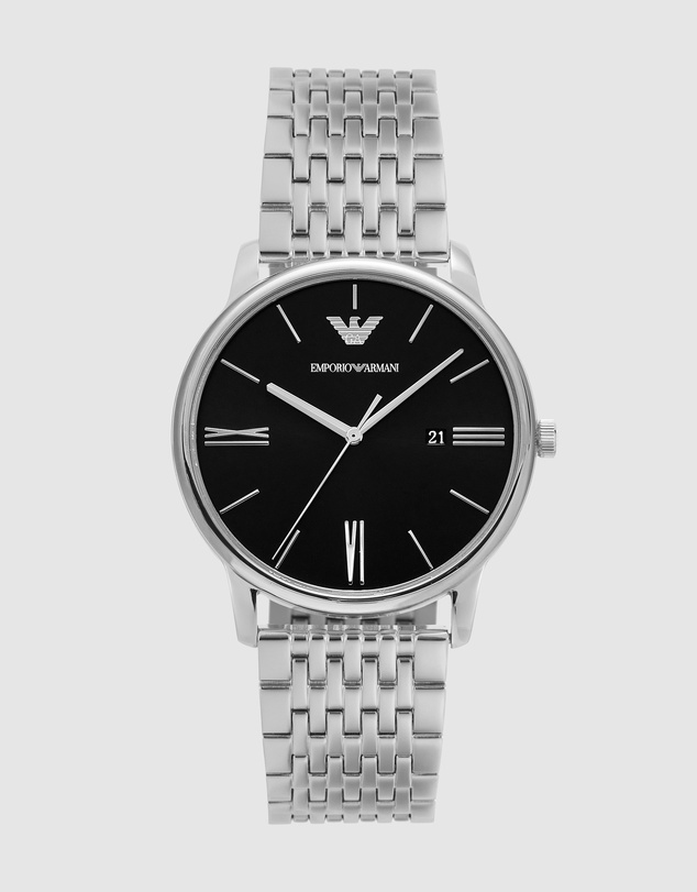 Emporio Armani - Silver Tone Analogue Watch