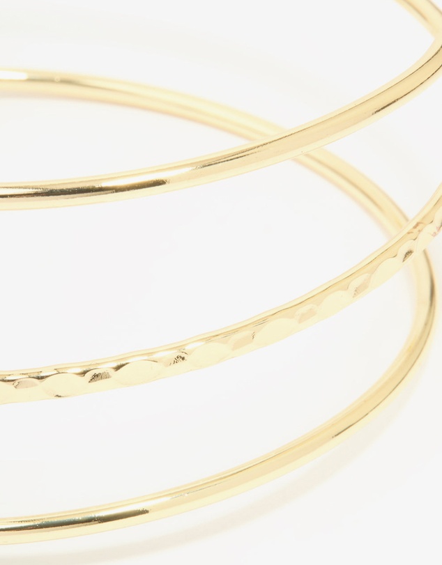 Lovisa - Gold Plated Textured Wrap Arm Cuff