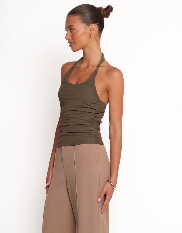 Petal & Pup - Boston Halter Top - Khaki