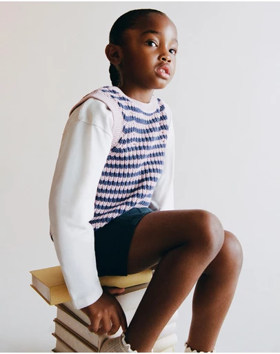 M.N.G - Posie Sweater Vest - Babies-Kids