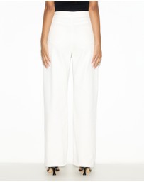 Dazie - Paris High Waisted Straight Leg Denim Jeans