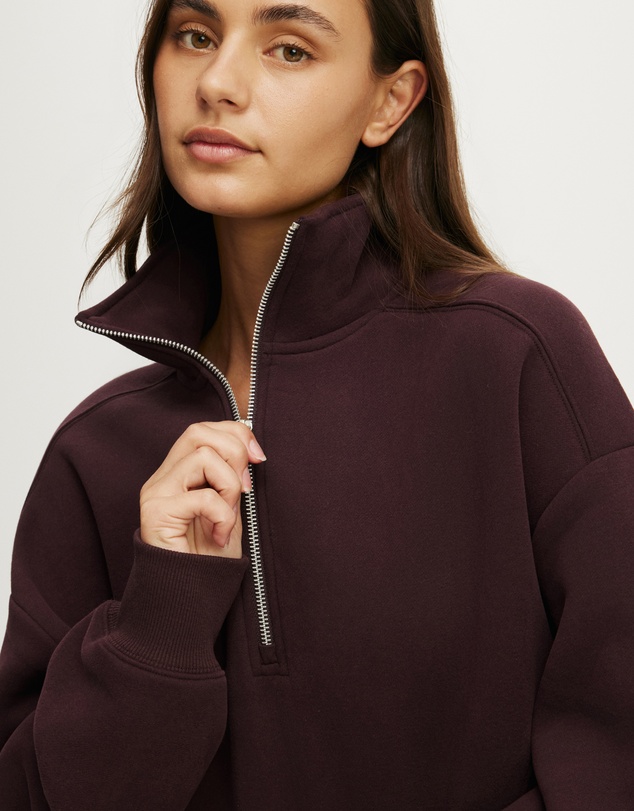 Cotton On Body Active - Plush Half Zip Sweatshirt