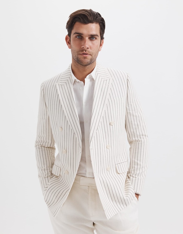 SABA - Harrison Stripe Linen Blazer