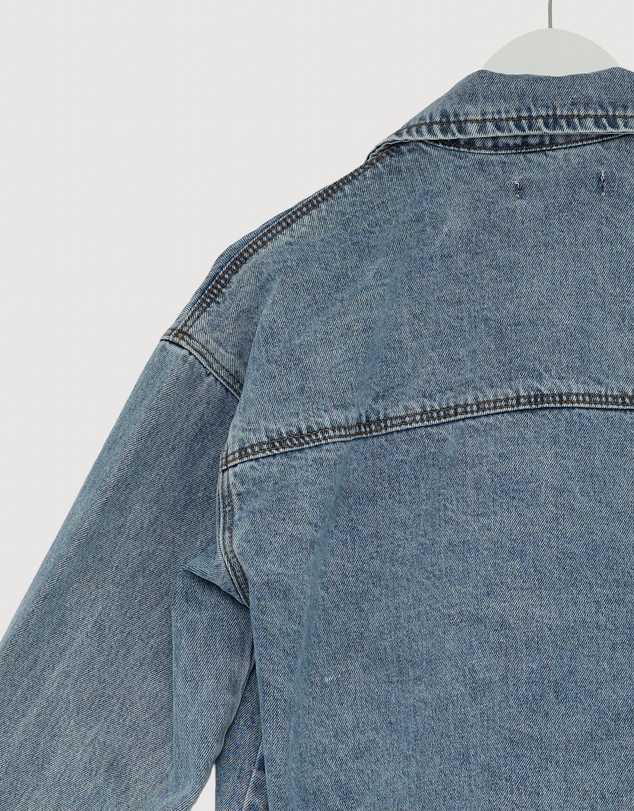 Revibe - Repaired Minima Esenciales Carmen Denim Shirt - AU 6
