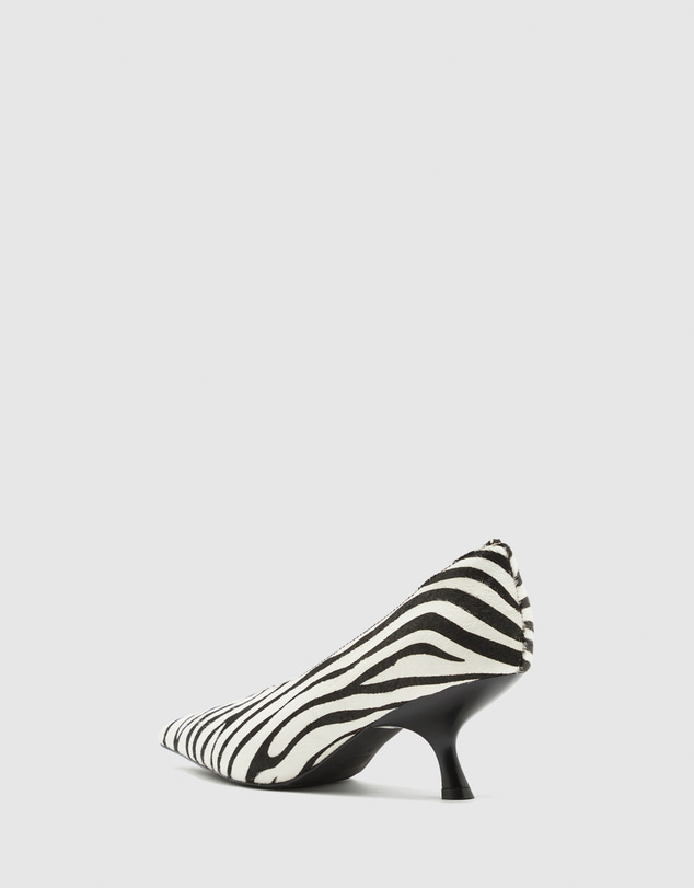 Nakedvice - The Hilton Zebra Print Heel