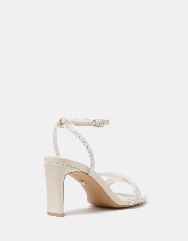 Forever New - Penelope Asymmetrical Pearl Trim Heels