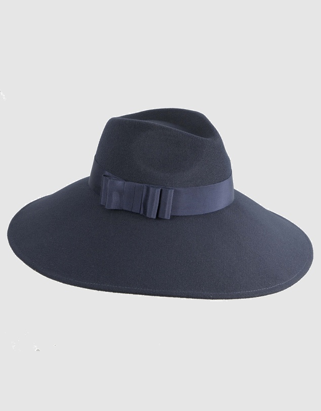 Max Alexander - Wide Brim Navy Winter Hat