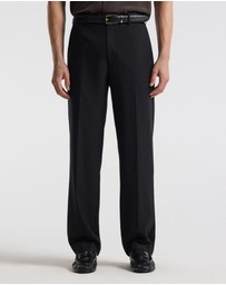 Calibre - Straight Leg Wool Pants Black