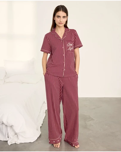 Chelsea Peers - Organic Cotton Good Night Long Pyjama Set