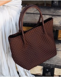 Chuchka - Woven Neoprene Winona Tote Choc